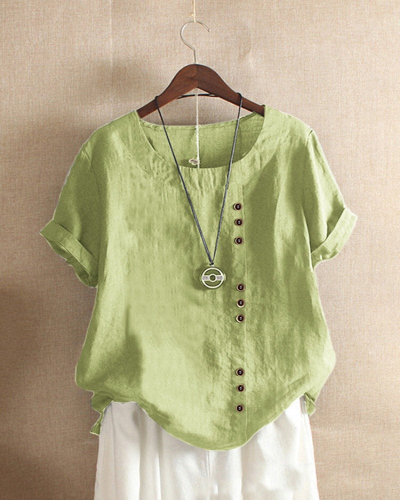 Claudia | Top de Mujer con Detalle de Botones para Primavera y Verano 1