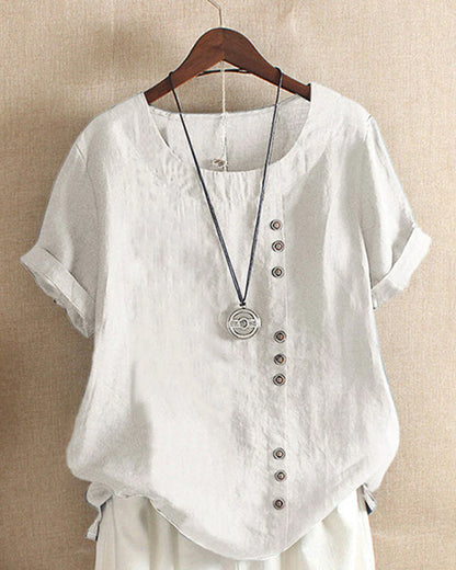 Claudia | Top de Mujer con Detalle de Botones para Primavera y Verano 2