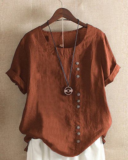 Claudia | Top de Mujer con Detalle de Botones para Primavera y Verano 4