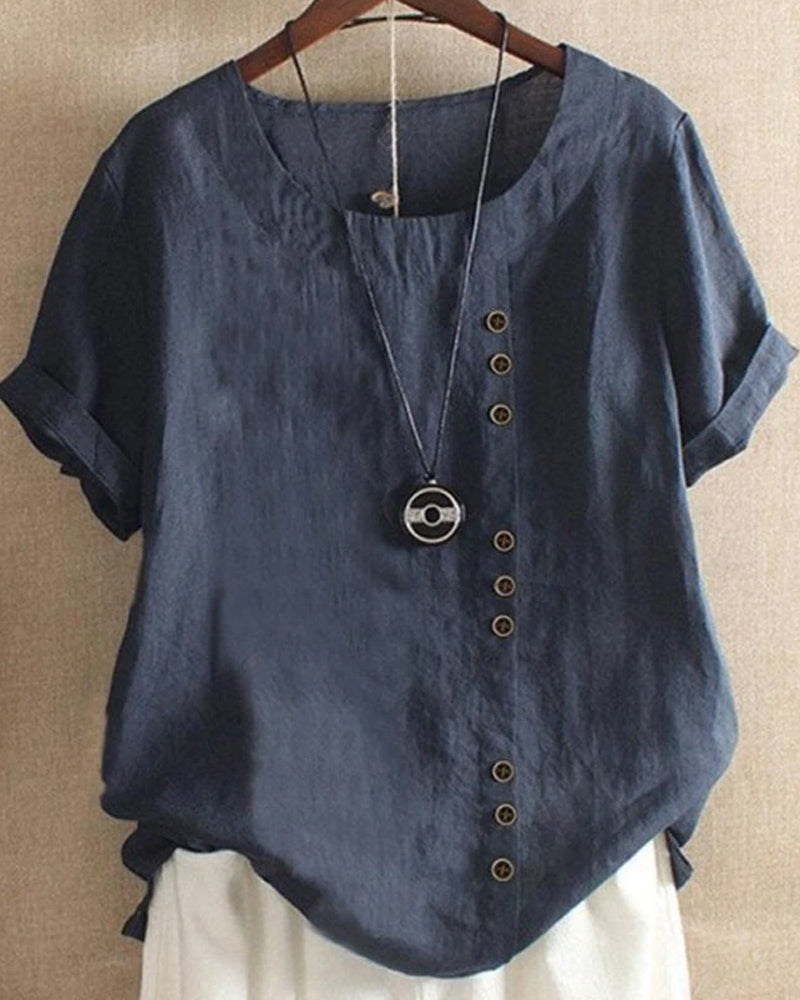 Claudia | Top de Mujer con Detalle de Botones para Primavera y Verano 5