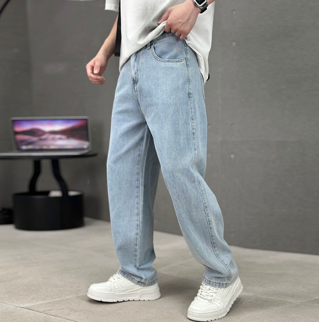 Cristian | Vaqueros Hombre de Pierna Recta y Corte Holgado para Verano 1