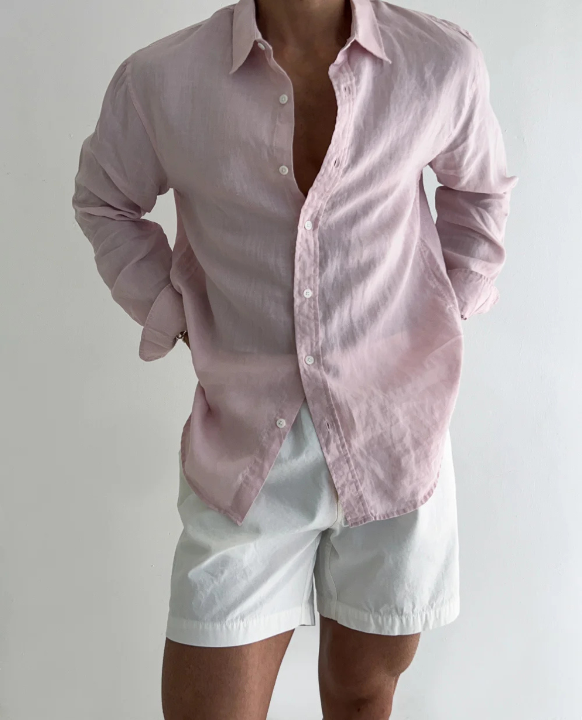 Diego | Camisa Blanca de Hombre de Manga Larga con Ajuste Relajado y Estilo Atemporal 1