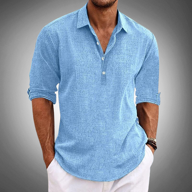 Diego | Camisa Clásica de Lino para Hombre con Estilo Atemporal 0