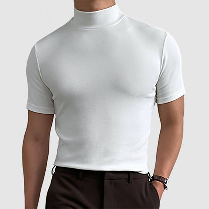 Diego | Camisa Negra de Algodón Elástico para Hombre 1