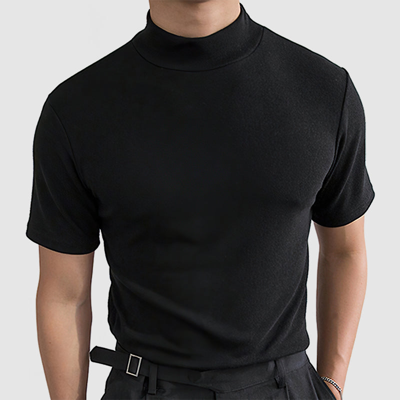Diego | Camisa Negra de Algodón Elástico para Hombre 3