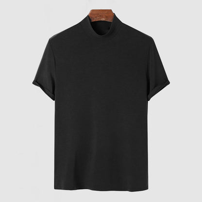 Diego | Camisa Negra de Algodón Elástico para Hombre 5