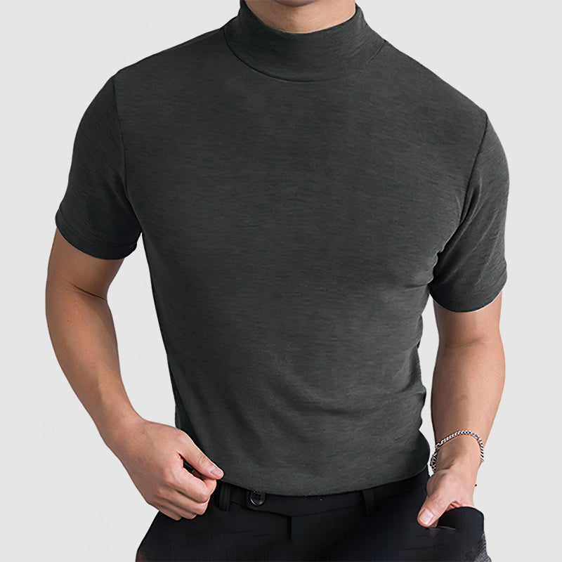 Diego | Camisa Negra de Algodón Elástico para Hombre 6