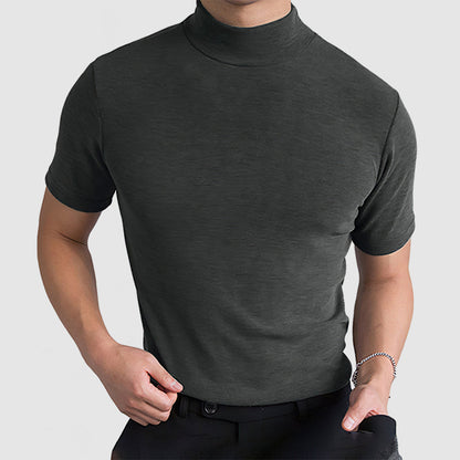 Diego | Camisa Negra de Algodón Elástico para Hombre 6