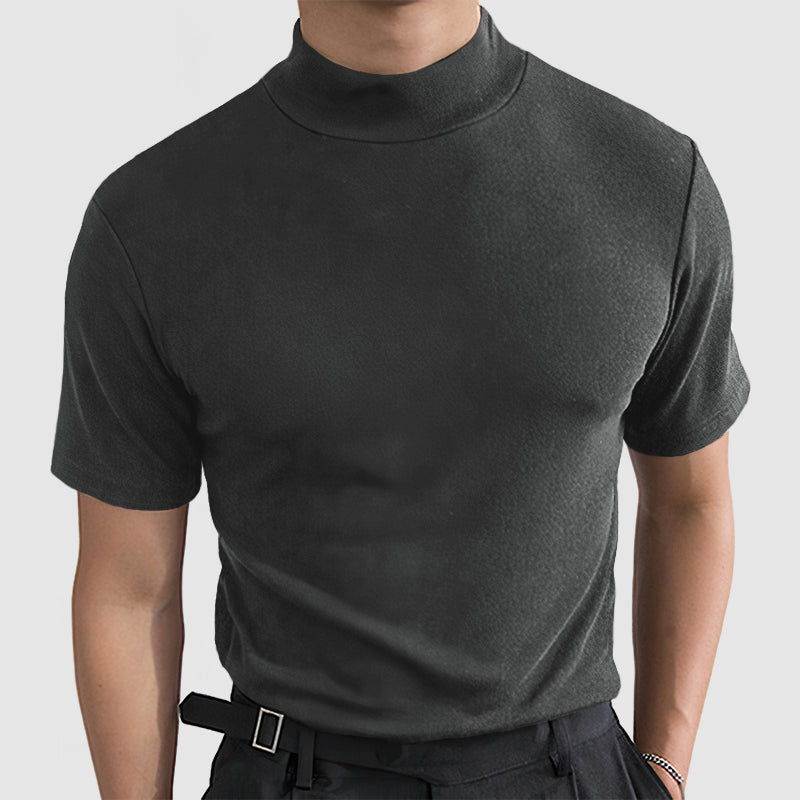 Diego | Camisa Negra de Algodón Elástico para Hombre 7