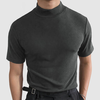 Diego | Camisa Negra de Algodón Elástico para Hombre 7