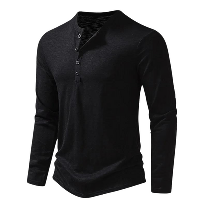 Diego | Camiseta de Manga Larga con Cuello Henley para Hombre 5