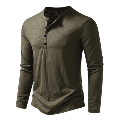 Diego | Camiseta de Manga Larga con Cuello Henley para Hombre 7