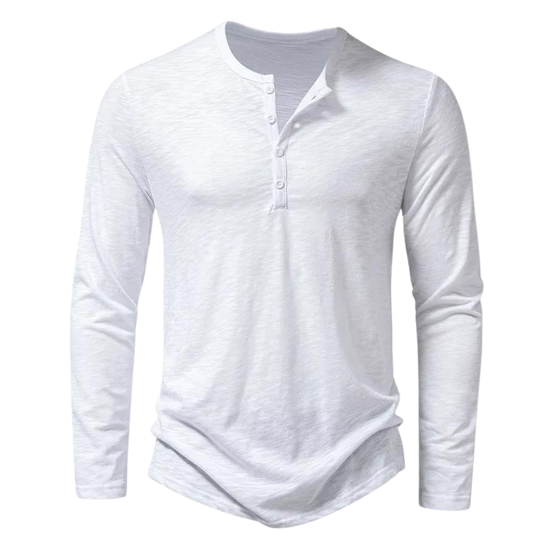 Diego | Camiseta de Manga Larga con Cuello Henley para Hombre 8