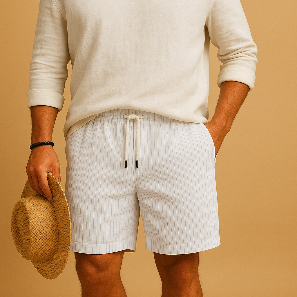 Diego | Pantalones Cortos Casual para Hombre con Cintura Elástica 0