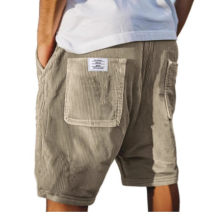 Diego | Pantalones Cortos de Canalé para Hombre con Bolsillos Prácticos 2