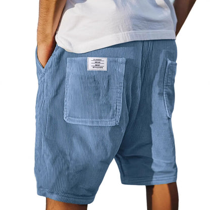 Diego | Pantalones Cortos de Canalé para Hombre con Bolsillos Prácticos 3