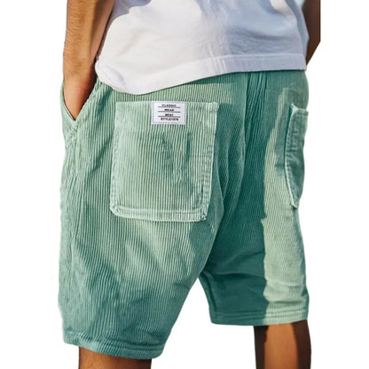 Diego | Pantalones Cortos de Canalé para Hombre con Bolsillos Prácticos 4