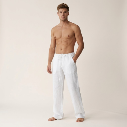 Diego | Pantalones de Lino para Hombre con Corte Recto para Verano 4