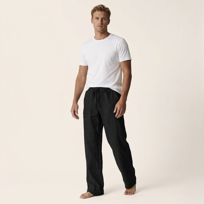 Diego | Pantalones de Lino para Hombre con Corte Recto para Verano 6