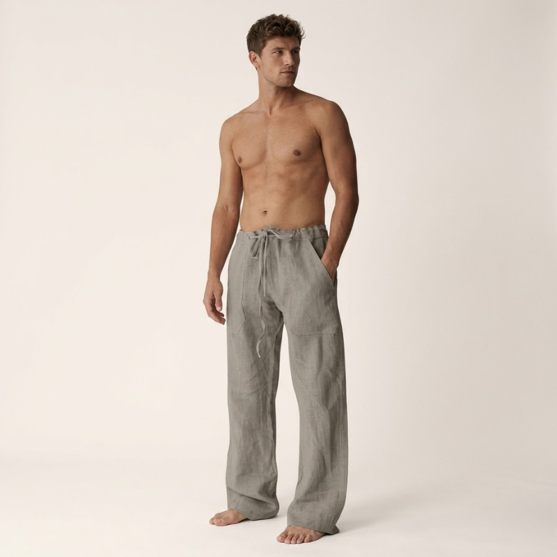 Diego | Pantalones de Lino para Hombre con Corte Recto para Verano 7