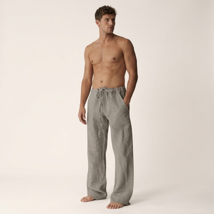 Diego | Pantalones de Lino para Hombre con Corte Recto para Verano 7