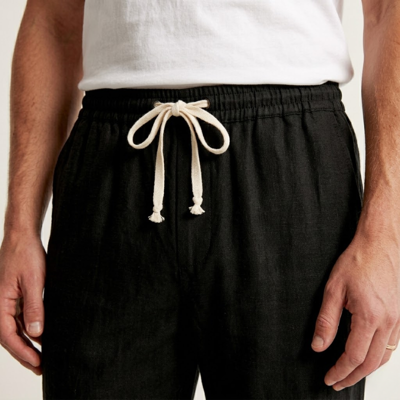 Diego | Pantalones de Lino para Hombre con Corte Relajado y Diseño Aireado 3