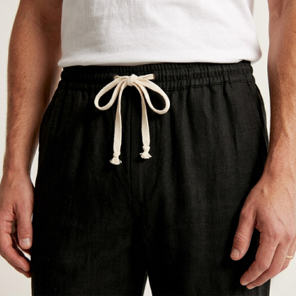 Diego | Pantalones de Lino para Hombre con Corte Relajado y Diseño Aireado 3
