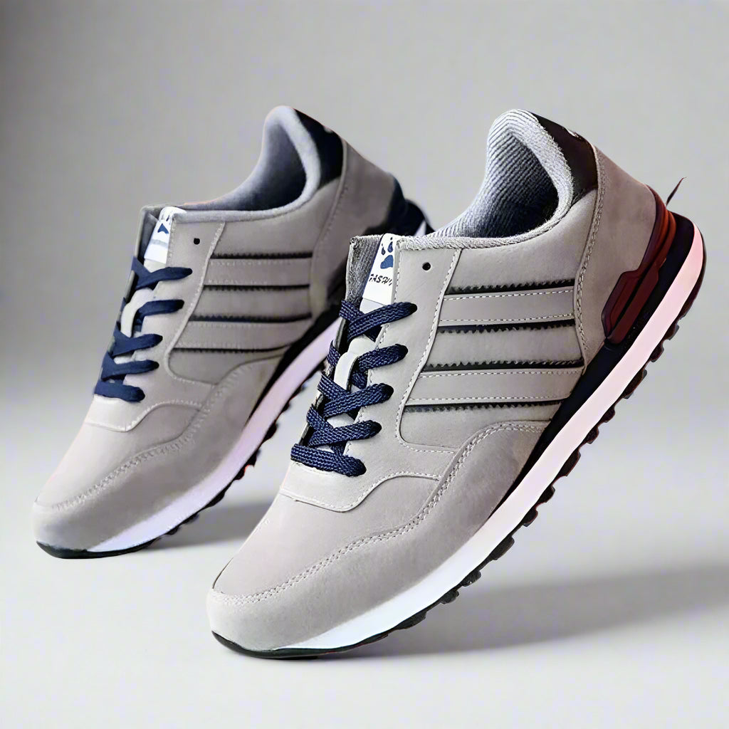 Diego | Zapatillas Clásicas Blancas para Hombre con Suela de Tracción 0