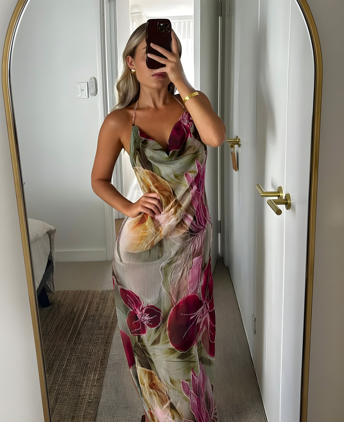 Emmarie | Vestido Maxi Floral con Detalles Elegantes para Mujer 5