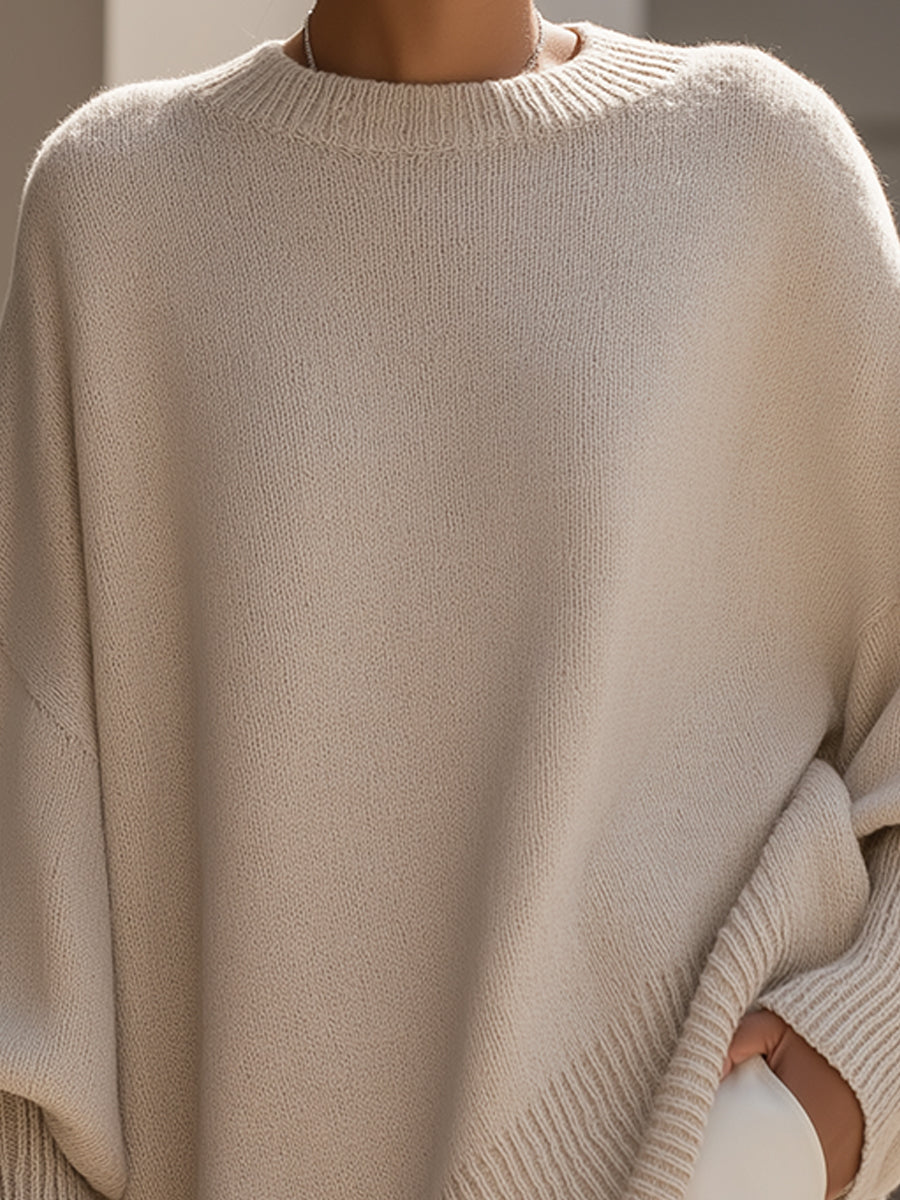 Estilo Poncho | Jersey de Punto Extragrande con Escote Amplio | Comodidad y Versatilidad para Cualquier Ocasión 1