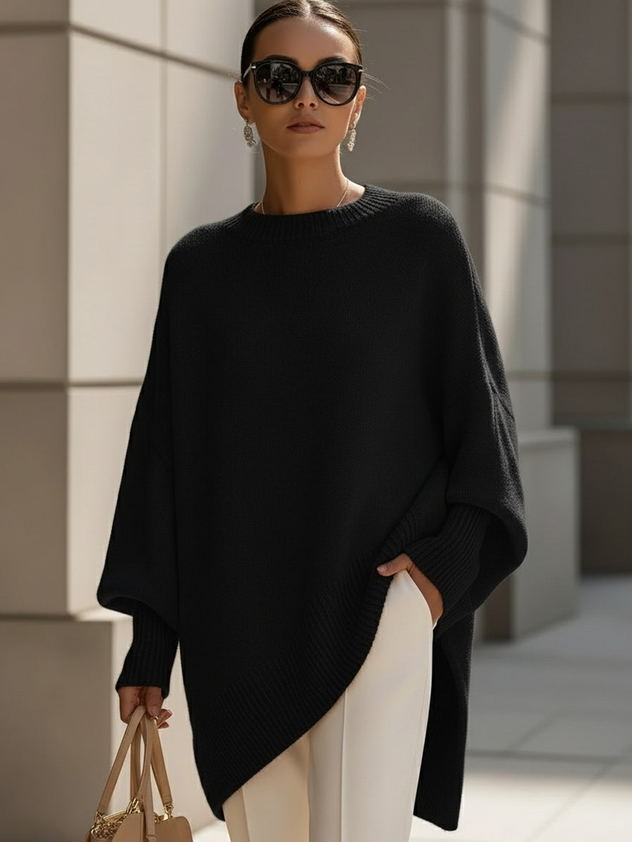 Estilo Poncho | Jersey de Punto Extragrande con Escote Amplio | Comodidad y Versatilidad para Cualquier Ocasión 10