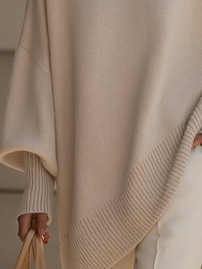 Estilo Poncho | Jersey de Punto Extragrande con Escote Amplio | Comodidad y Versatilidad para Cualquier Ocasión 2