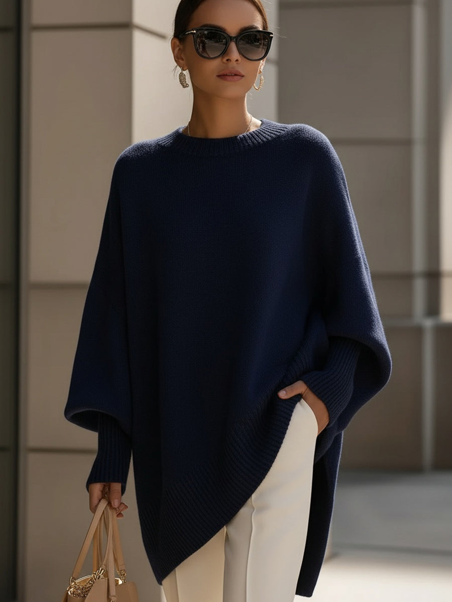 Estilo Poncho | Jersey de Punto Extragrande con Escote Amplio | Comodidad y Versatilidad para Cualquier Ocasión 6