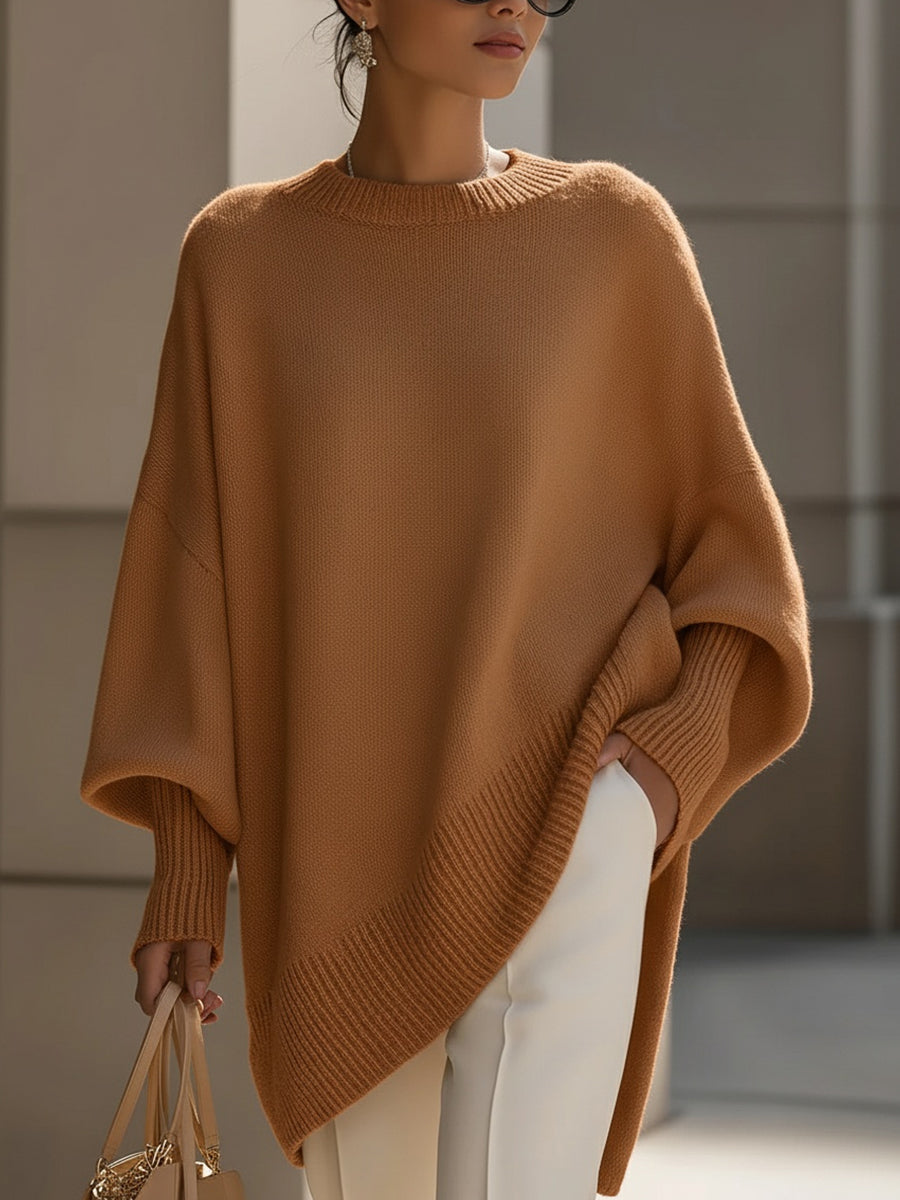 Estilo Poncho | Jersey de Punto Extragrande con Escote Amplio | Comodidad y Versatilidad para Cualquier Ocasión 7