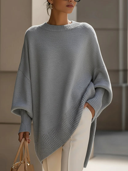 Estilo Poncho | Jersey de Punto Extragrande con Escote Amplio | Comodidad y Versatilidad para Cualquier Ocasión 8