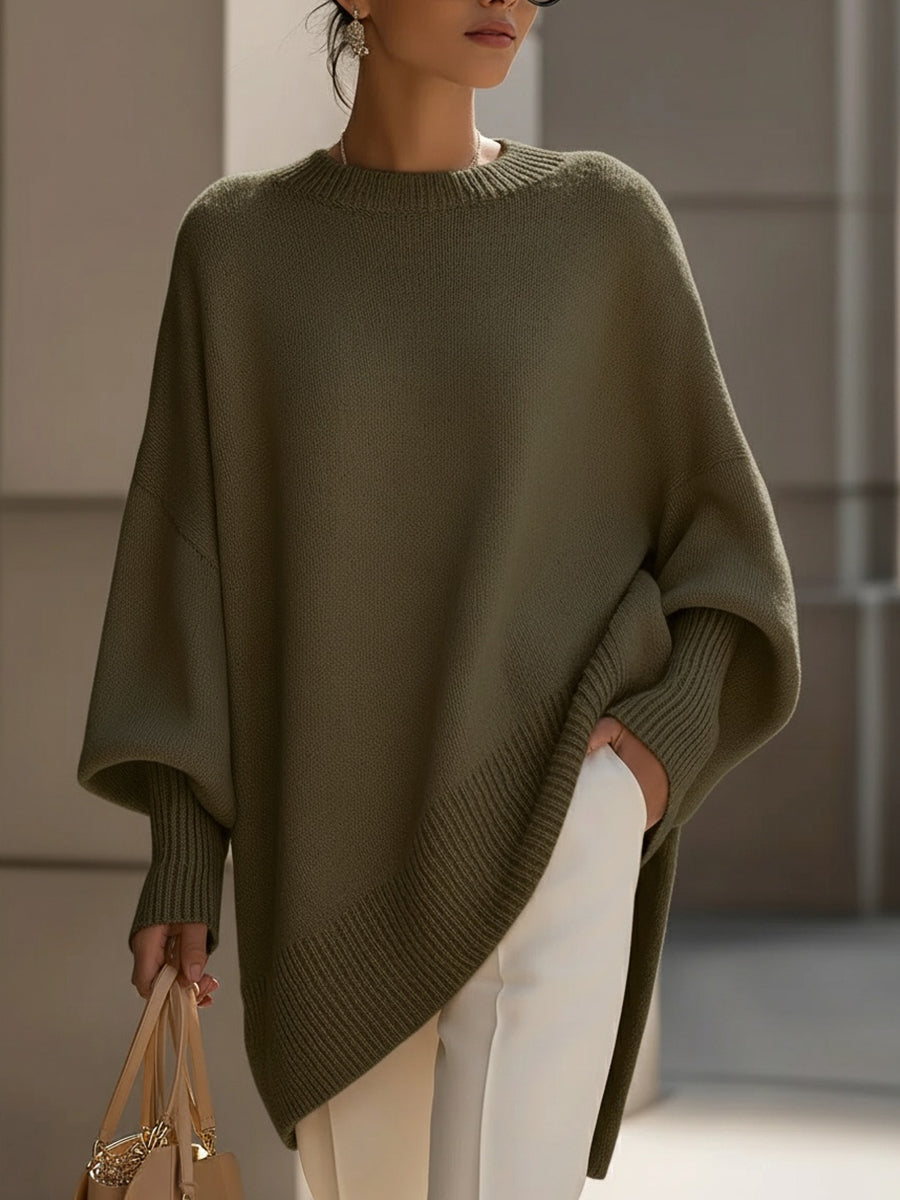 Estilo Poncho | Jersey de Punto Extragrande con Escote Amplio | Comodidad y Versatilidad para Cualquier Ocasión 9