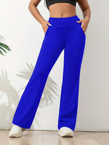 Isabel | Pantalones Yoga Mujer Acampanados con Cintura Alta y Bolsillos 4