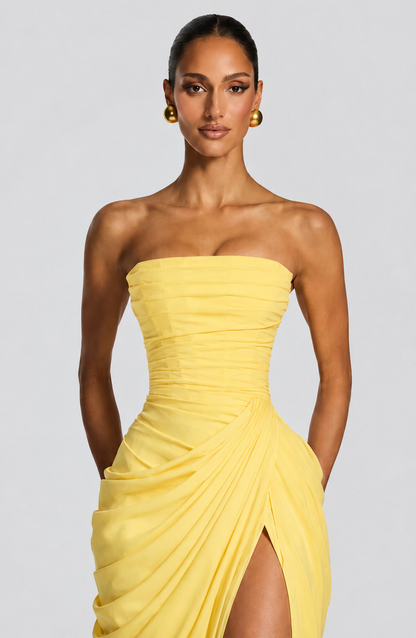 Isabella | Vestido De Noche Largo Sin Tirantes Con Corsé Para Mujer 1
