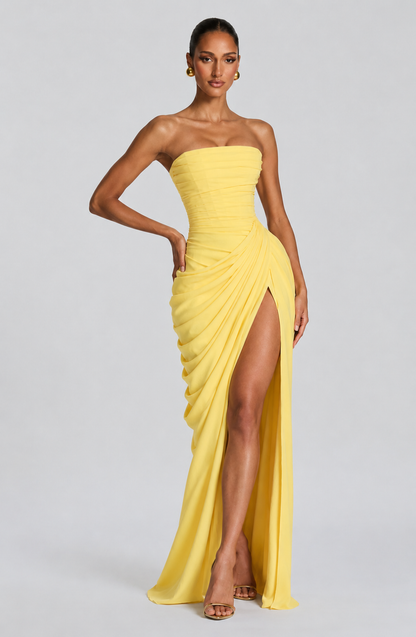 Isabella | Vestido De Noche Largo Sin Tirantes Con Corsé Para Mujer 2