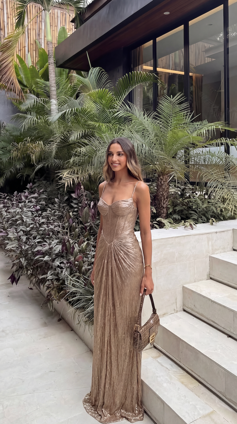 Isabella | Vestido Largo Elegante con Corpiño Corsé para Mujer 3
