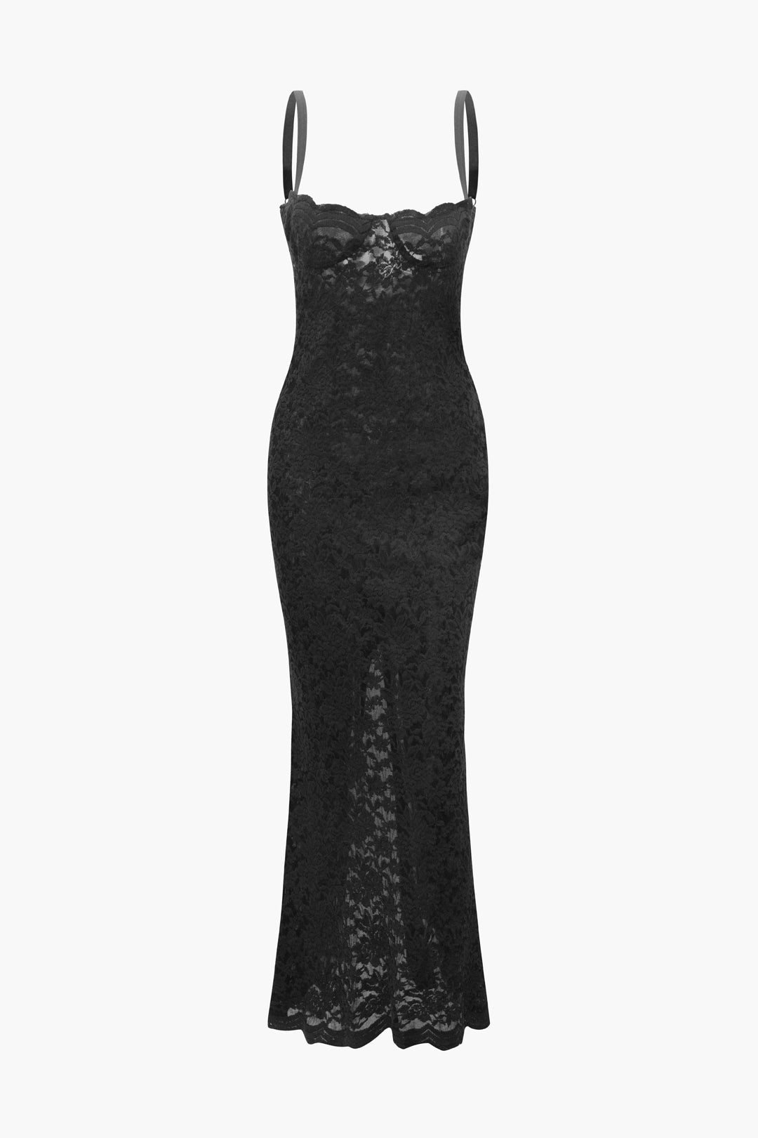 Isabella | Vestido Largo de Encaje Semitransparente Elegante para Mujer 1