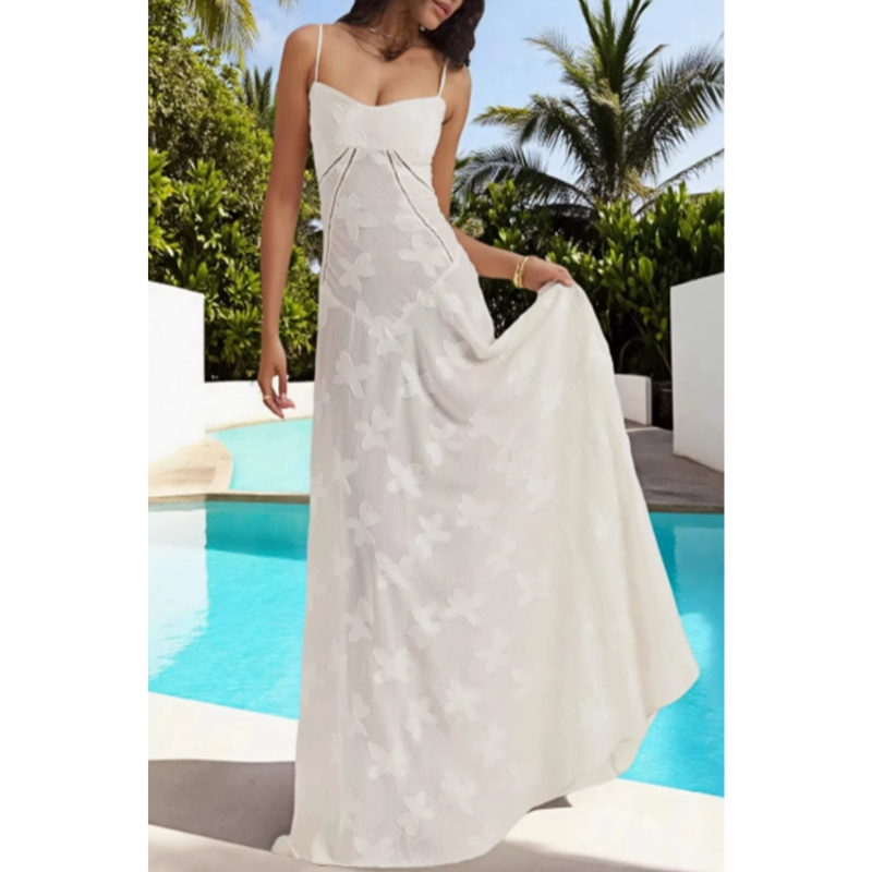 Isabella | Vestido Largo de Satén Elegante para Mujer con Tirantes Finos 3