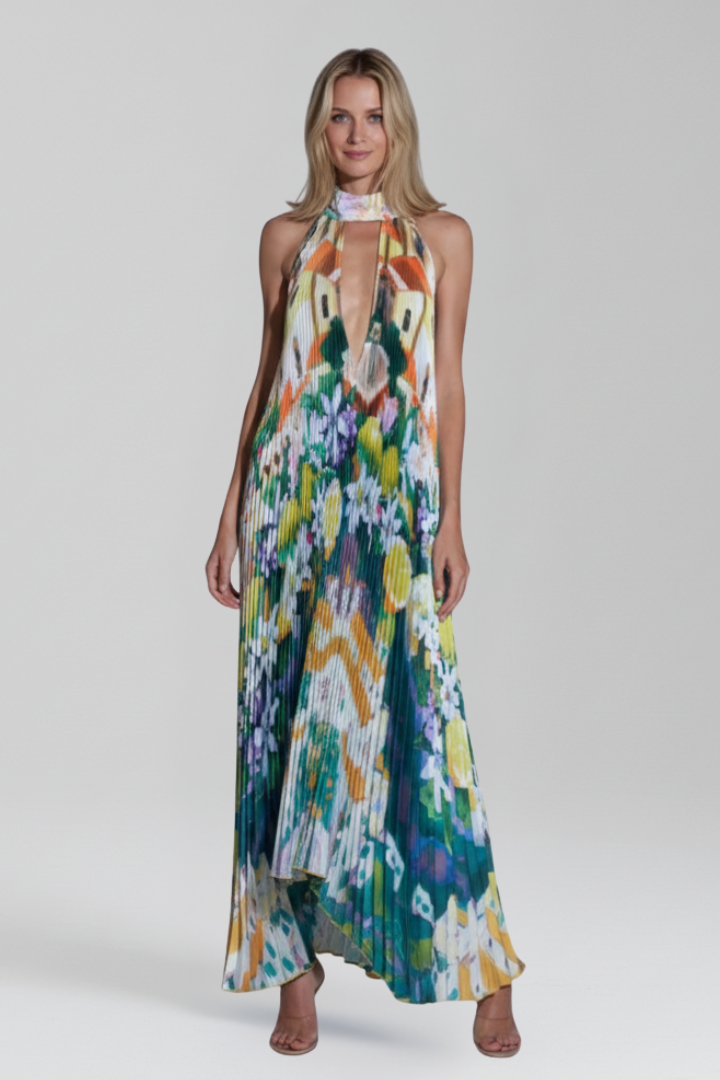 Isabella | Vestido Largo de Verano con Falda Plisada para Mujer 9