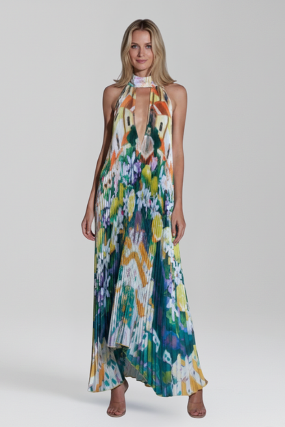 Isabella | Vestido Largo de Verano con Falda Plisada para Mujer 9