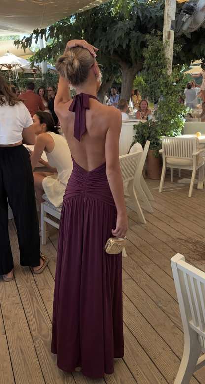 Isabella | Vestido Maxi Elegante con Escote Halter para Mujer 4