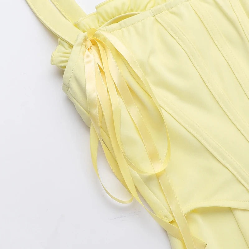 Isabella | Vestido Midi Elegante con Corsé para Mujer Invitada a Fiesta 3