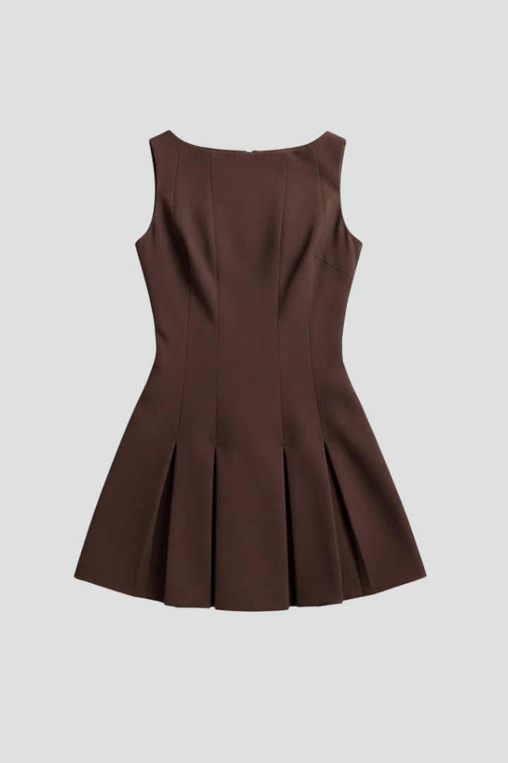 Isabella | Vestido de Mujer Sin Mangas con Falda Plisada Ideal para Fiesta 1