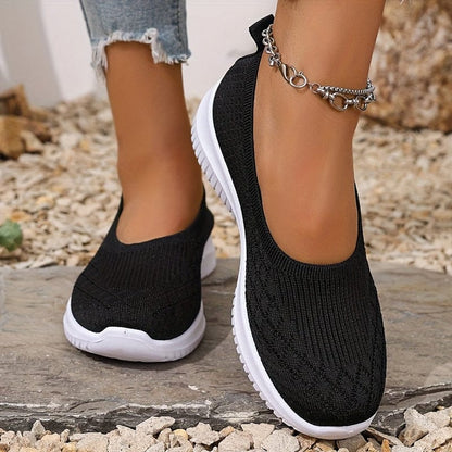 Isabella | Zapatillas Blancas Mujer Slip-On con Suela Flexible y Diseño Transpirable 6