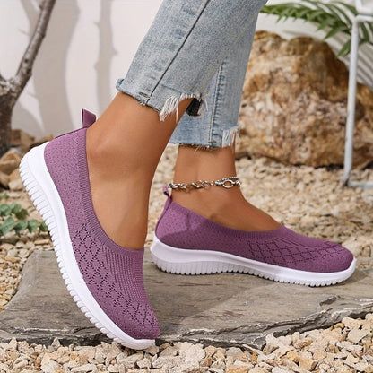Isabella | Zapatillas Blancas Mujer Slip-On con Suela Flexible y Diseño Transpirable 7