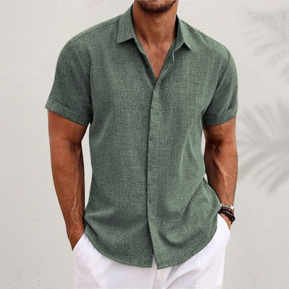 Javier | Camisa de Lino de Verano para Hombre con Diseño Aireado 1